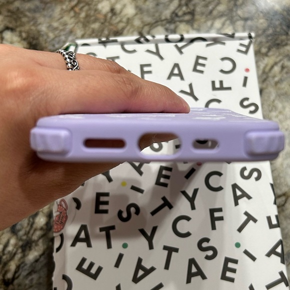Gently loved used Casetify Purple bumper IPhone 13 Pro case - Picture 15 of 16